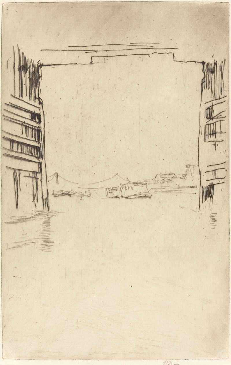 Sous le Vieux Pont de Battersea - James Abbott McNeill Whistler