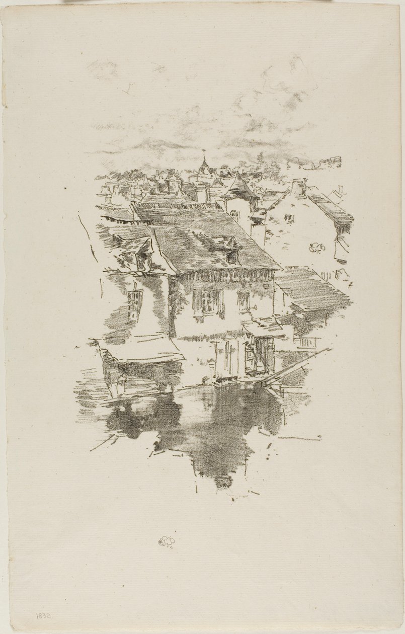 Vitré : Le Canal - James McNeill Whistler