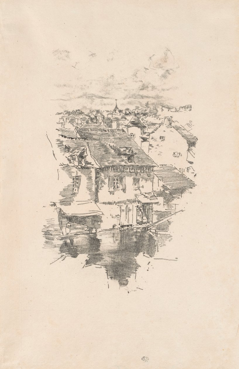 Vitré : Le canal - James McNeill Whistler