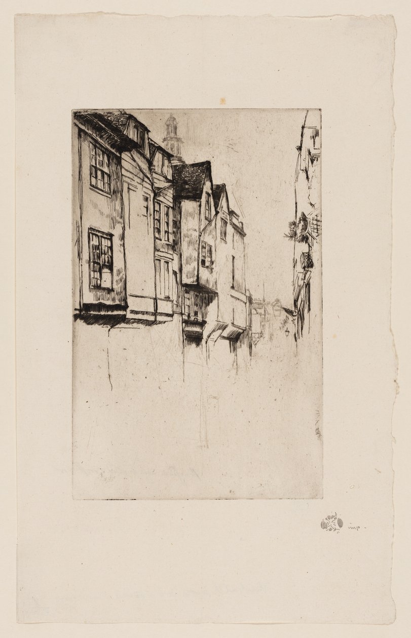 Wych Street, Londres - James Abbott McNeill Whistler