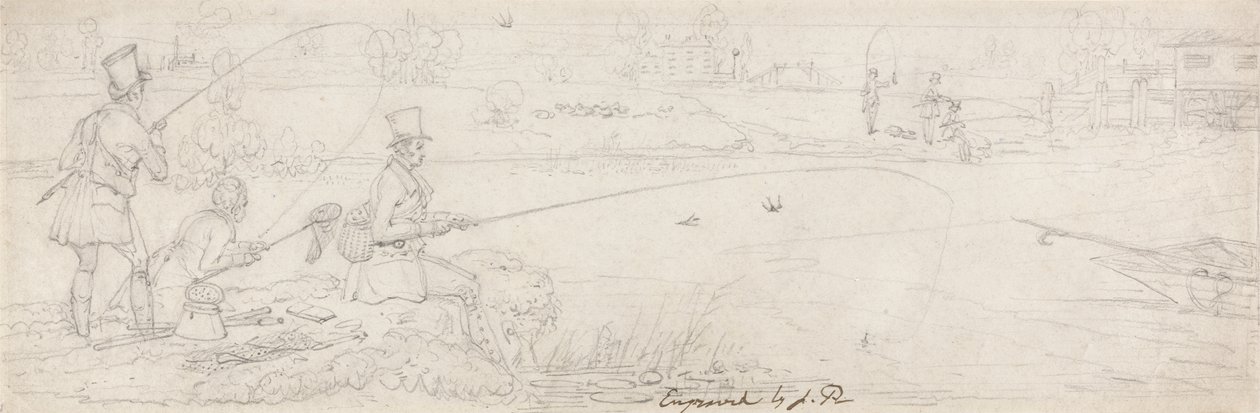 Pêche au fond près de Totten Mill - James Pollard