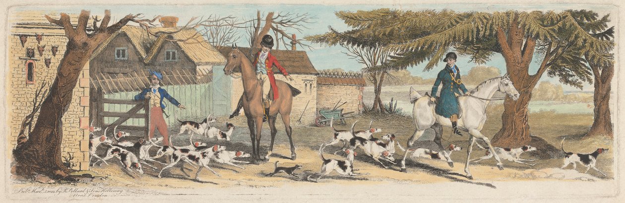 Chasse au renard [ensemble de trois sur quatre] : 1. Délogement - James Pollard