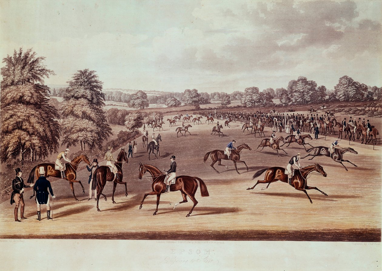 Course de chevaux à Epsom avant le départ - James Pollard