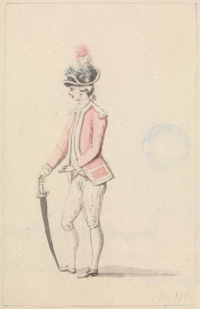 Officier avec cocarde et épée - James Roberts