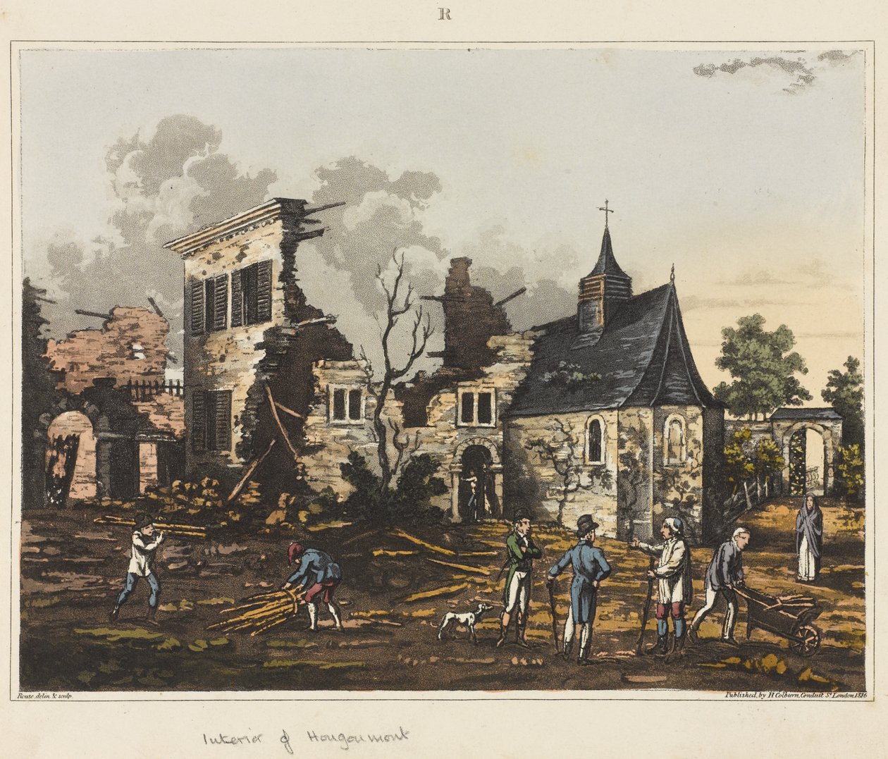 Intérieur de Hougoumont, de 