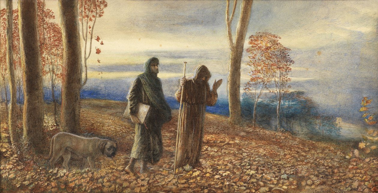 Dante et Virgile à Vallombrosa - James Smetham