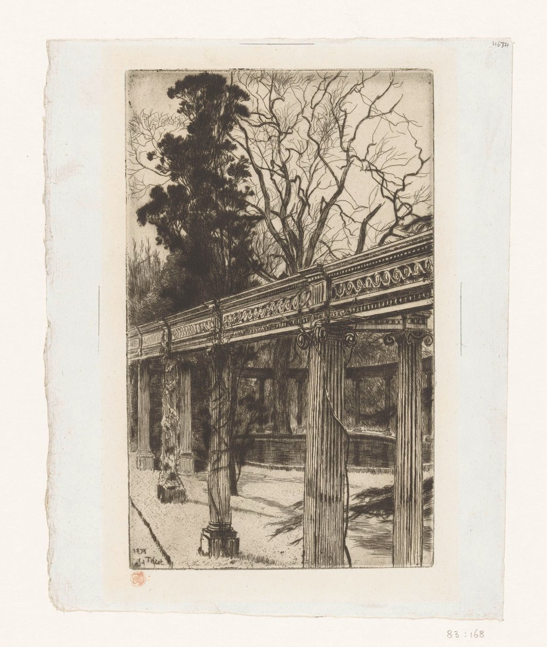 Vue du jardin de l