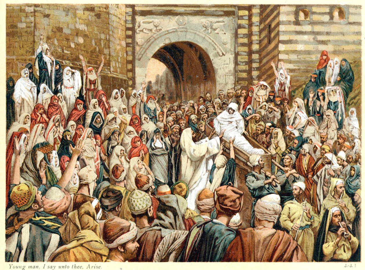 Jésus ressuscitant le fils de la veuve à Naïn, vers 1890 - James Tissot