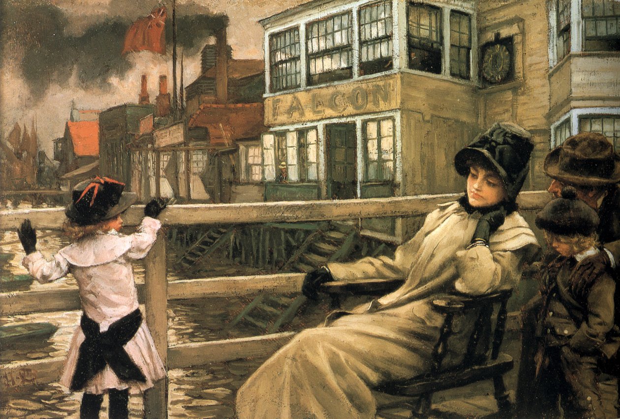 En attendant le ferry I - James Tissot