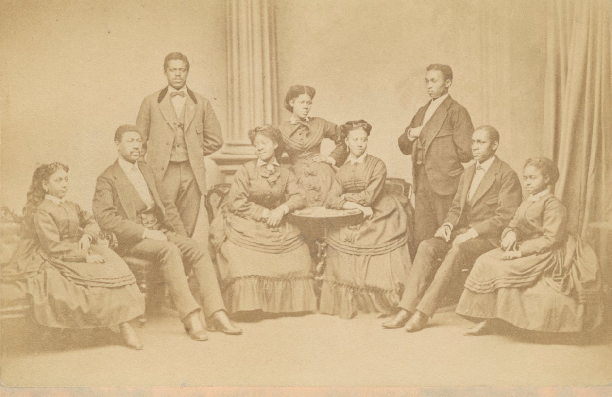 Carte-de-visite des Jubilee Singers - James Wallace Black