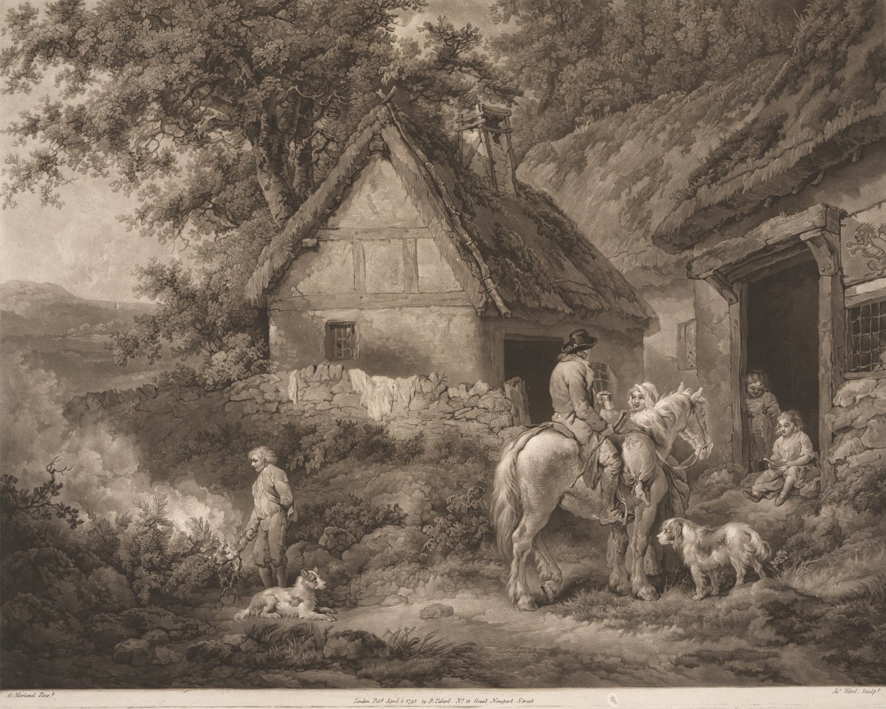 Un garçon occupé à brûler des mauvaises herbes - James Ward