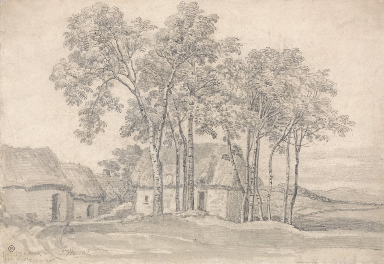 Une ferme parmi les arbres - James Ward