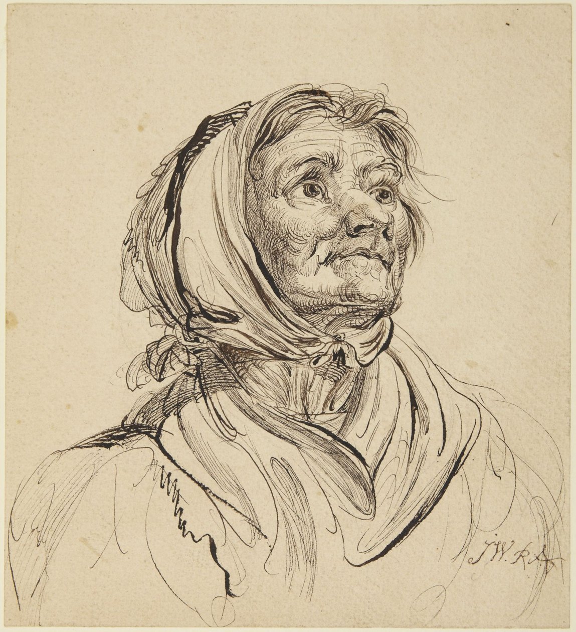 Tête de vieille femme - James Ward