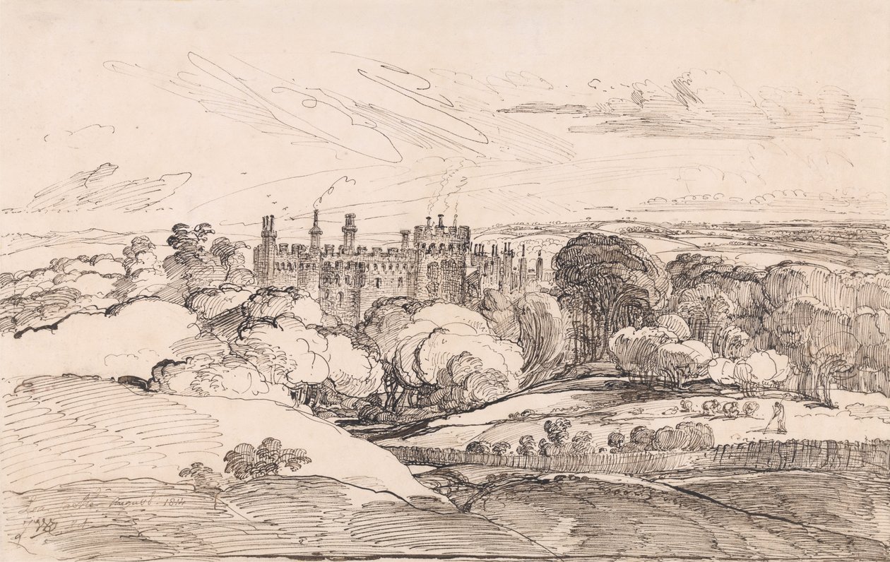 Le château de Lea au-dessus des bois - James Ward