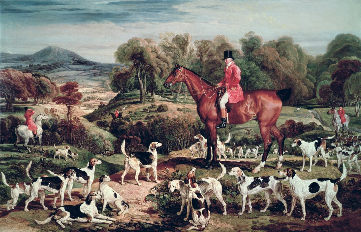 Ralph Lambton et ses chiens - James Ward