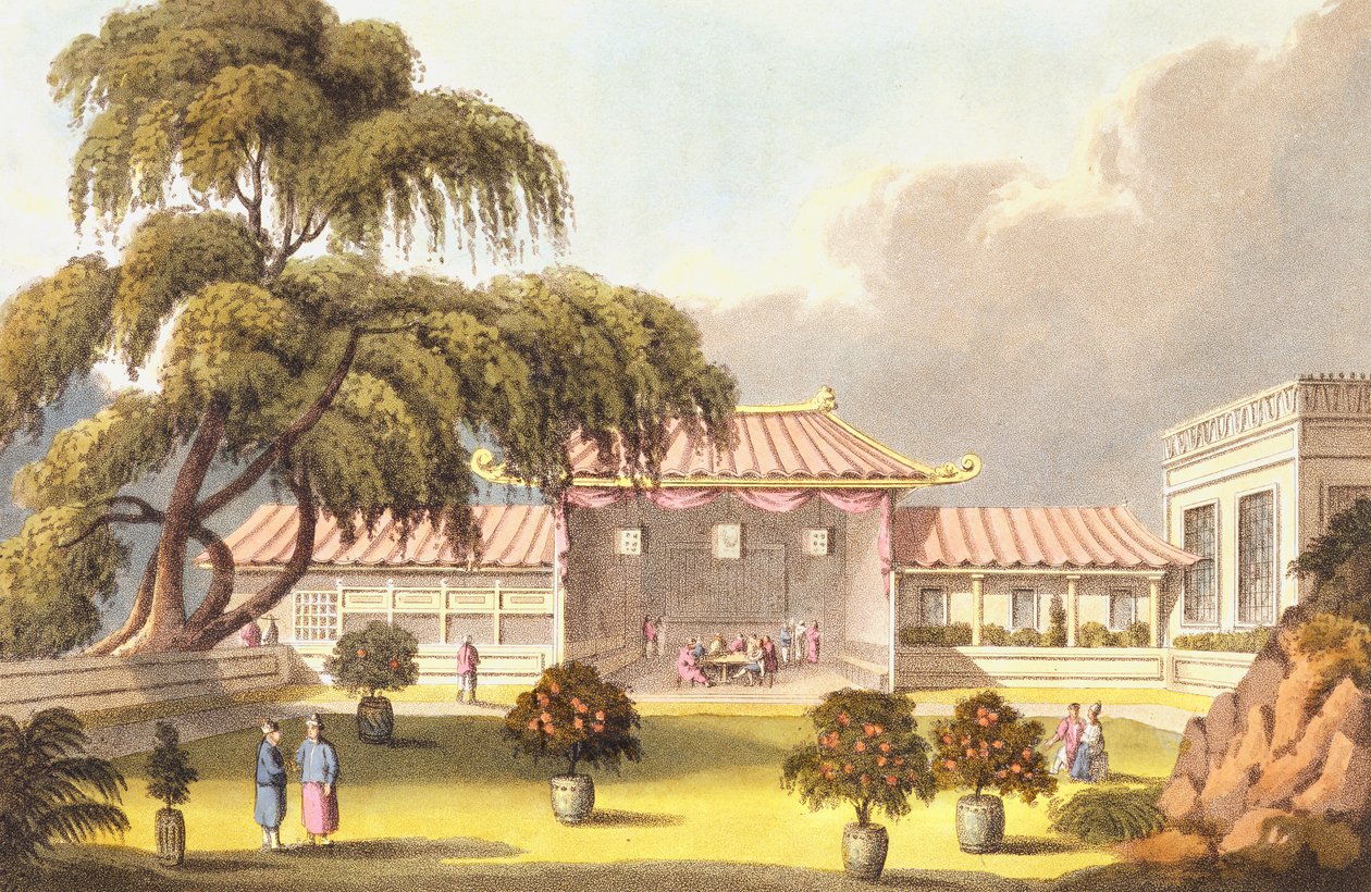 Salle de banquet chez un mandarin près de Canton, de 