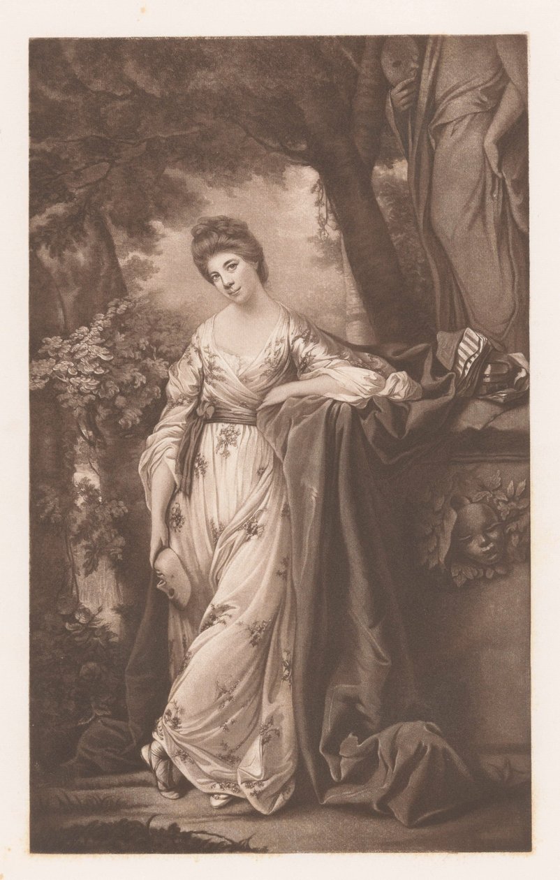 Portrait de Frances Abington-Barton en Thalie - James Watson (prentmaker)