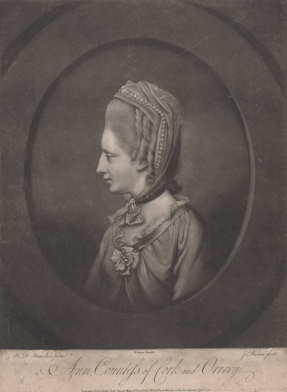 Anne, comtesse de Cork et Orrery (d. 1785) - James Watson