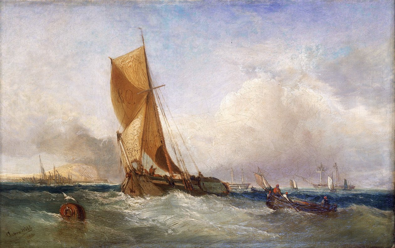 Un voilier de la Tamise (Angleterre), pour le transport et le commerce le long du fleuve et sur la côte est - James Webb