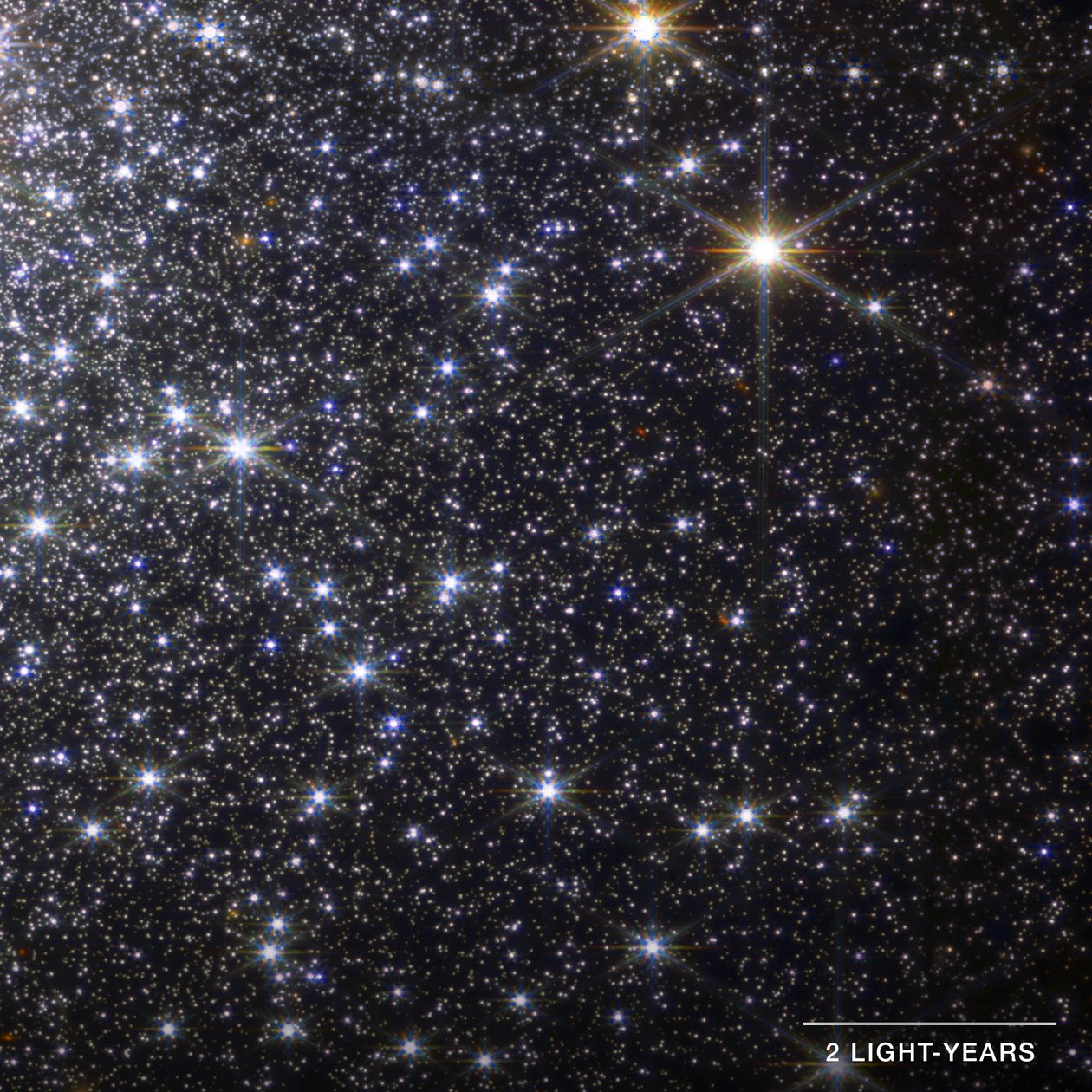 Amas Globulaire M92 (détail) - James Webb Space Telescope (NASA)
