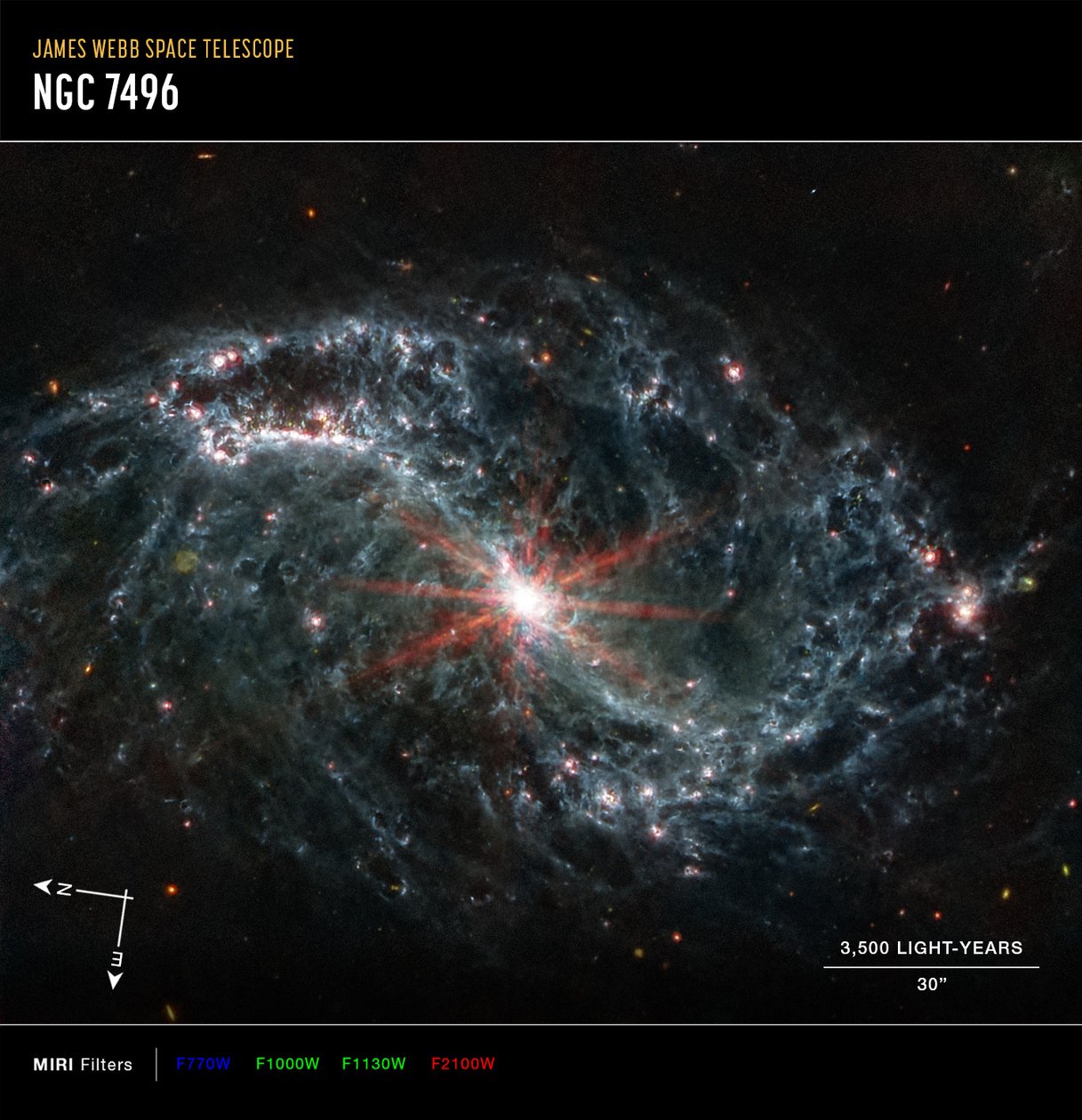 NGC 7496 - James Webb Space Telescope (NASA)