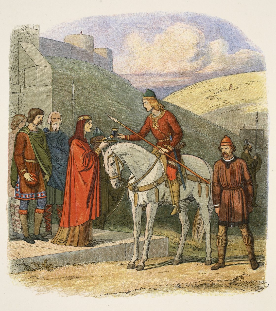 Édouard assassiné à Corfe, 18 mars 978, de 