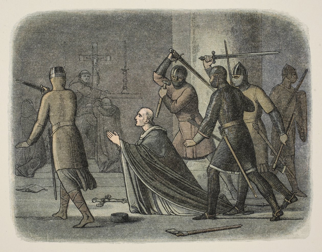 Meurtre de Thomas Becket, Cathédrale de Canterbury, 29 décembre 1170, d