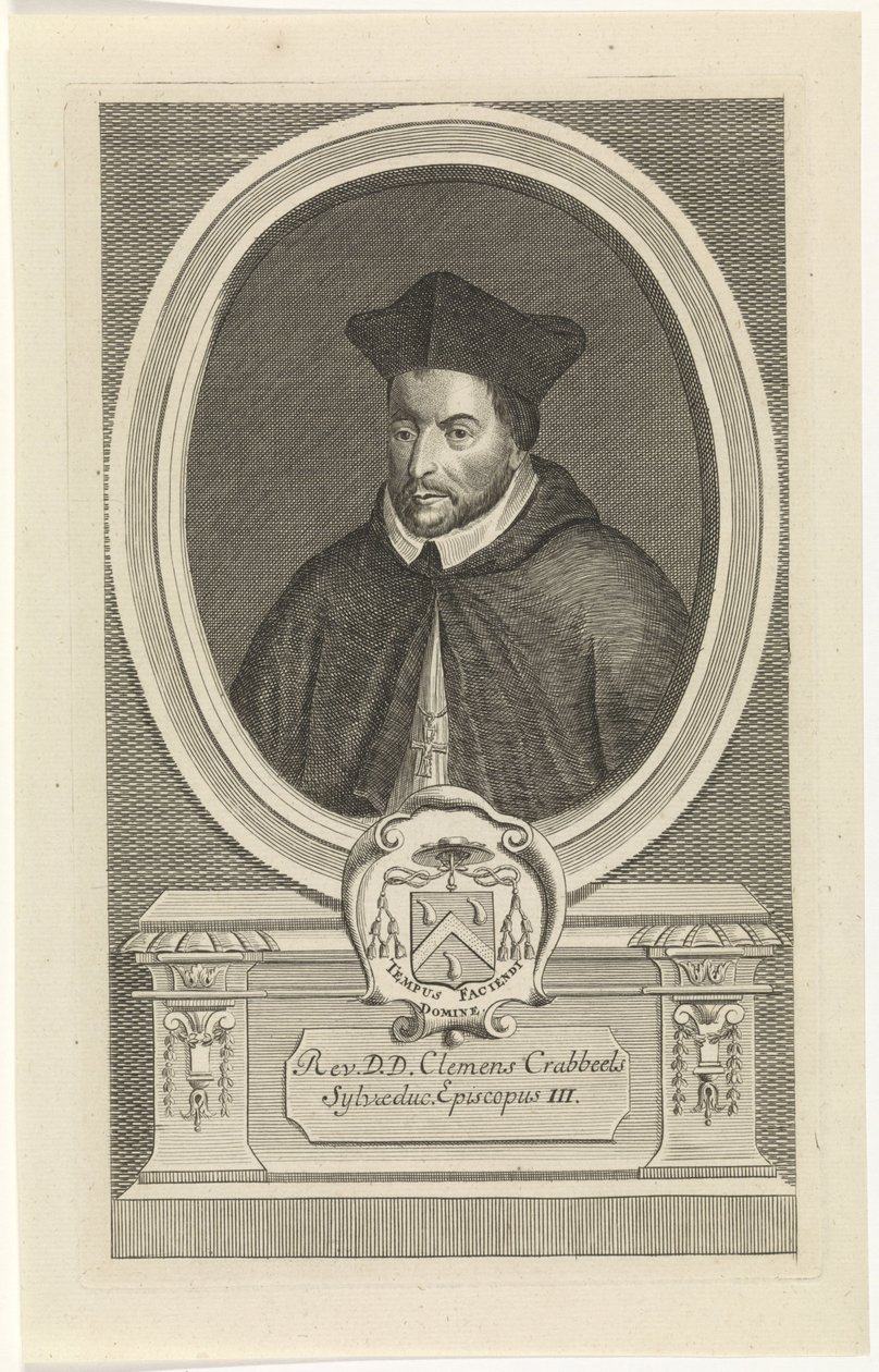 Portrait de Clemens Crabeels gravé par Jan Baptist Jongelinck - Jan Baptist Jongelinck