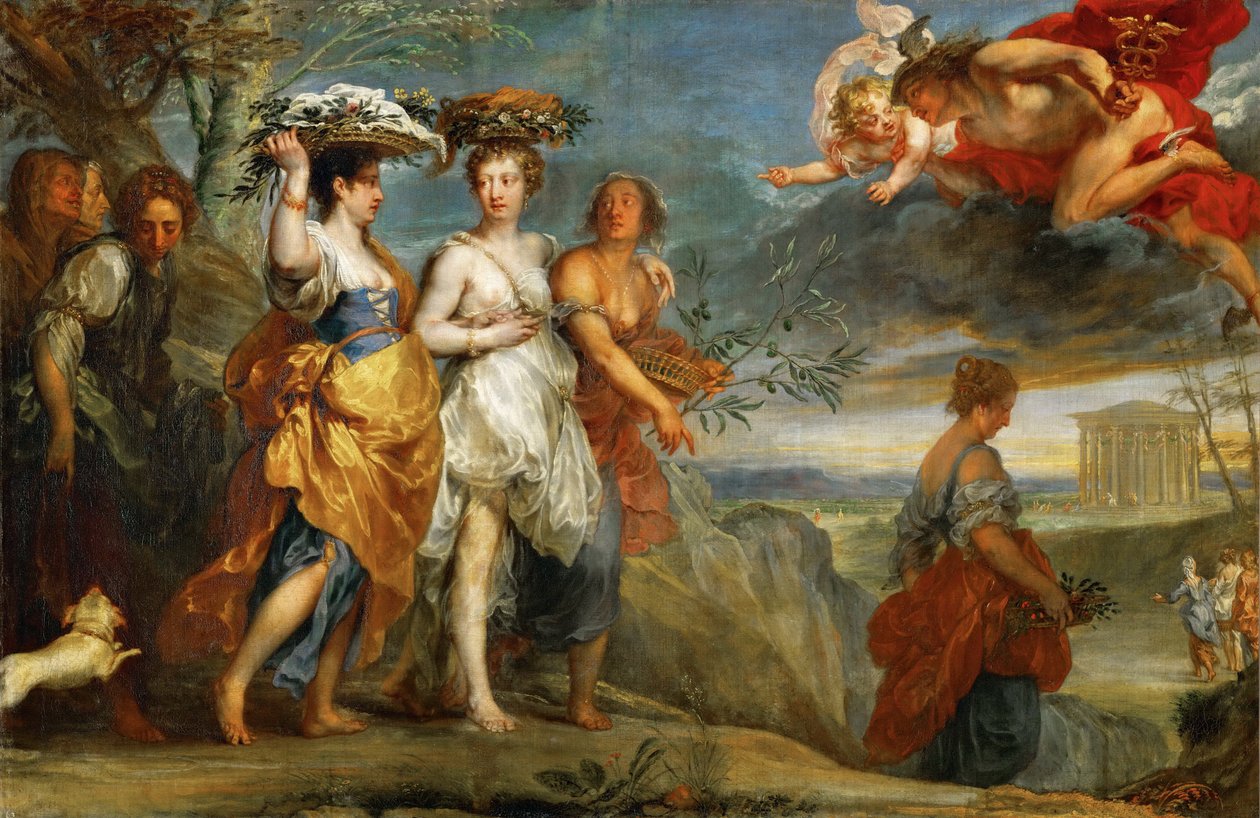 Mercure contemple Hersé - Jan Boeckhorst