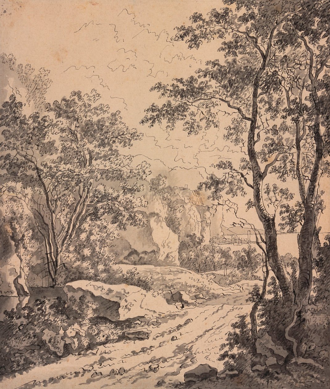 Paysage italien, entre Ancône et Sinigaglia - Jan Dirksz Both