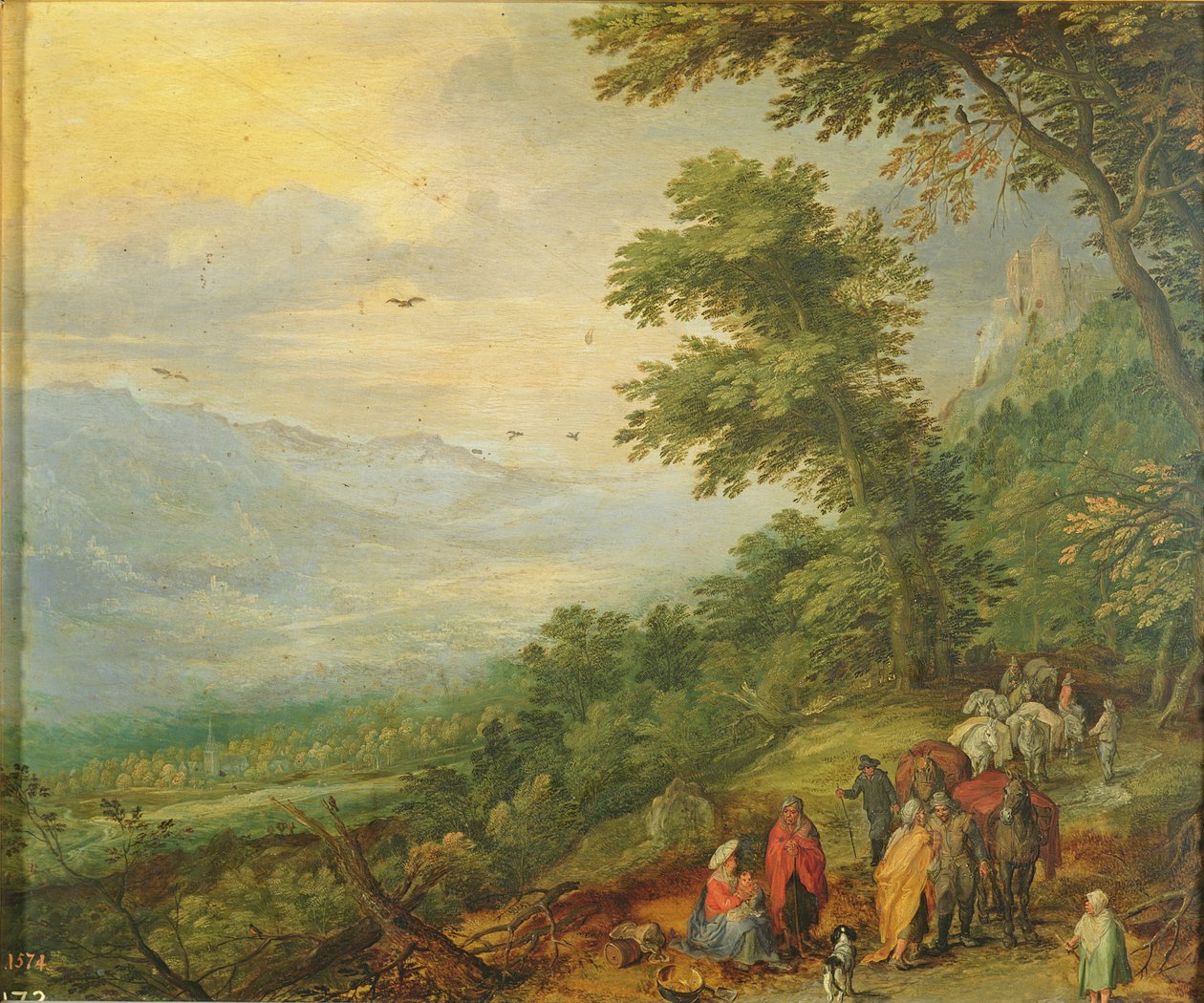 Rassemblement de gitans - Jan the Elder Brueghel