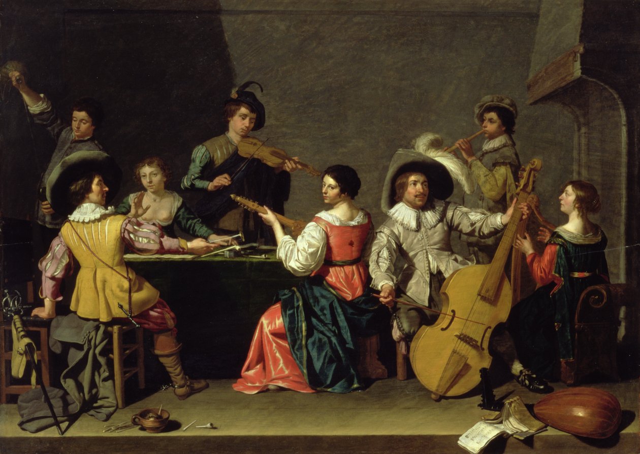 Groupe de musiciens - Jan van Bijlert or Bylert
