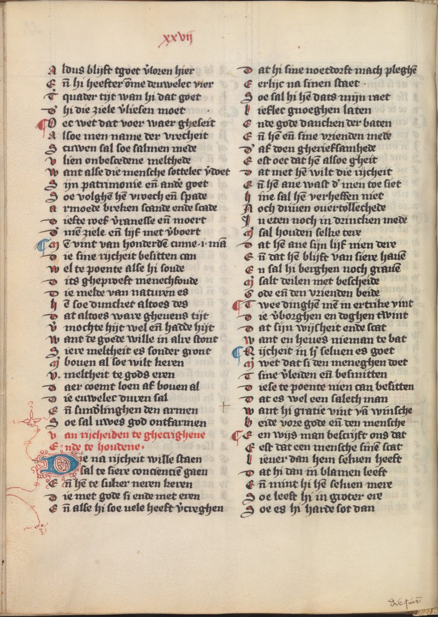 Die Dietsche Doctrinale - Jan van Boendale  