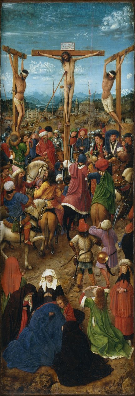 Panneau gauche du diptyque - Jan van Eyck