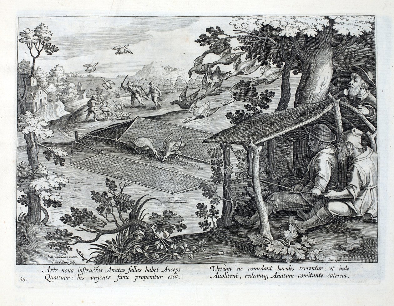 Nouvelle méthode pour chasser les canards, illustration de 