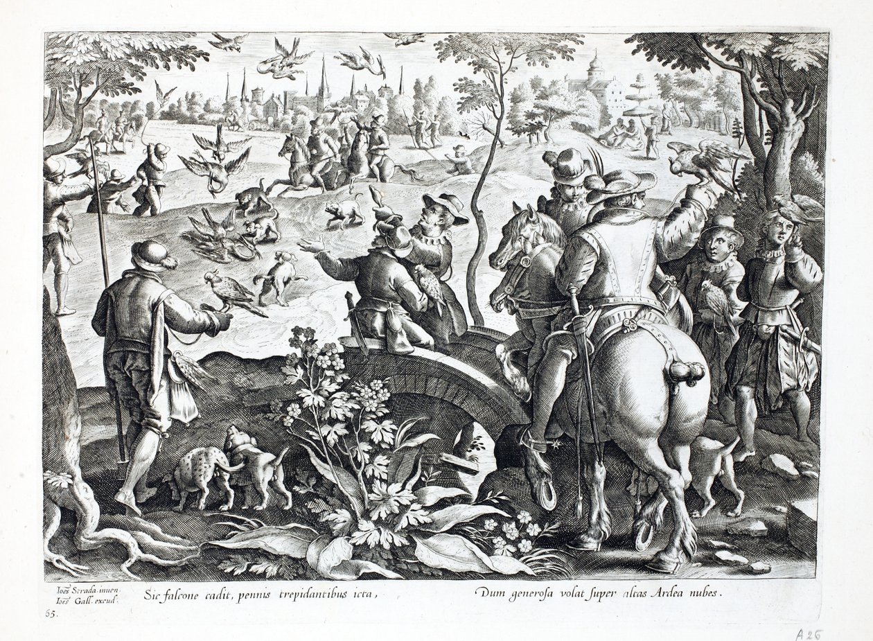 Chasse au faucon, illustration de 