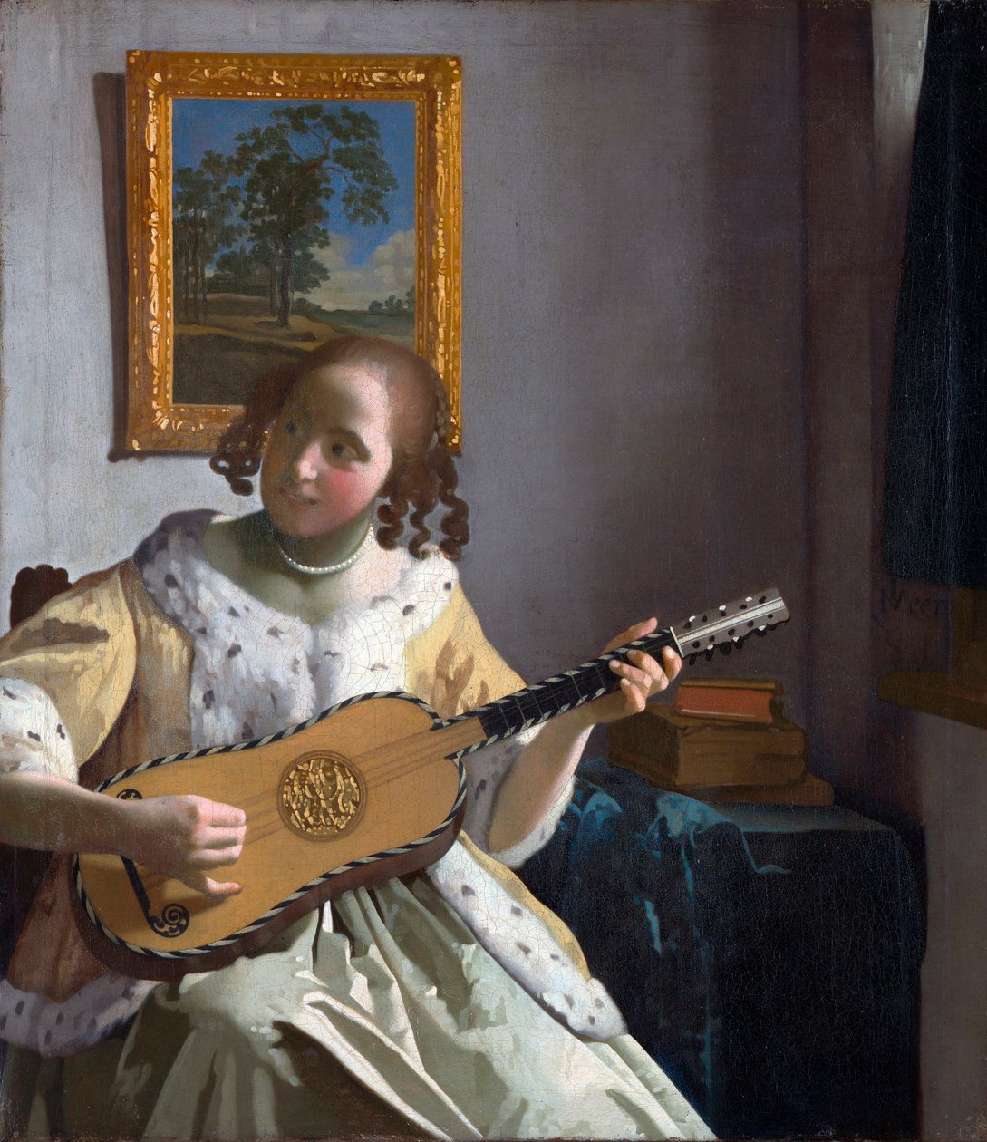 La joueuse de guitare - Johannes Vermeer