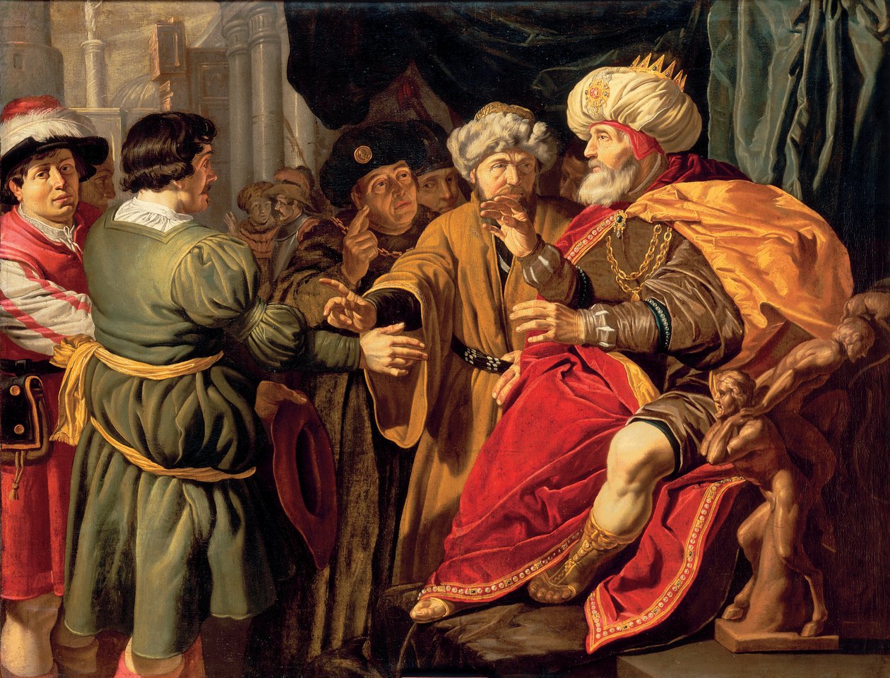Joseph interprétant les rêves de Pharaon - Jan (circle of) Tengnagel