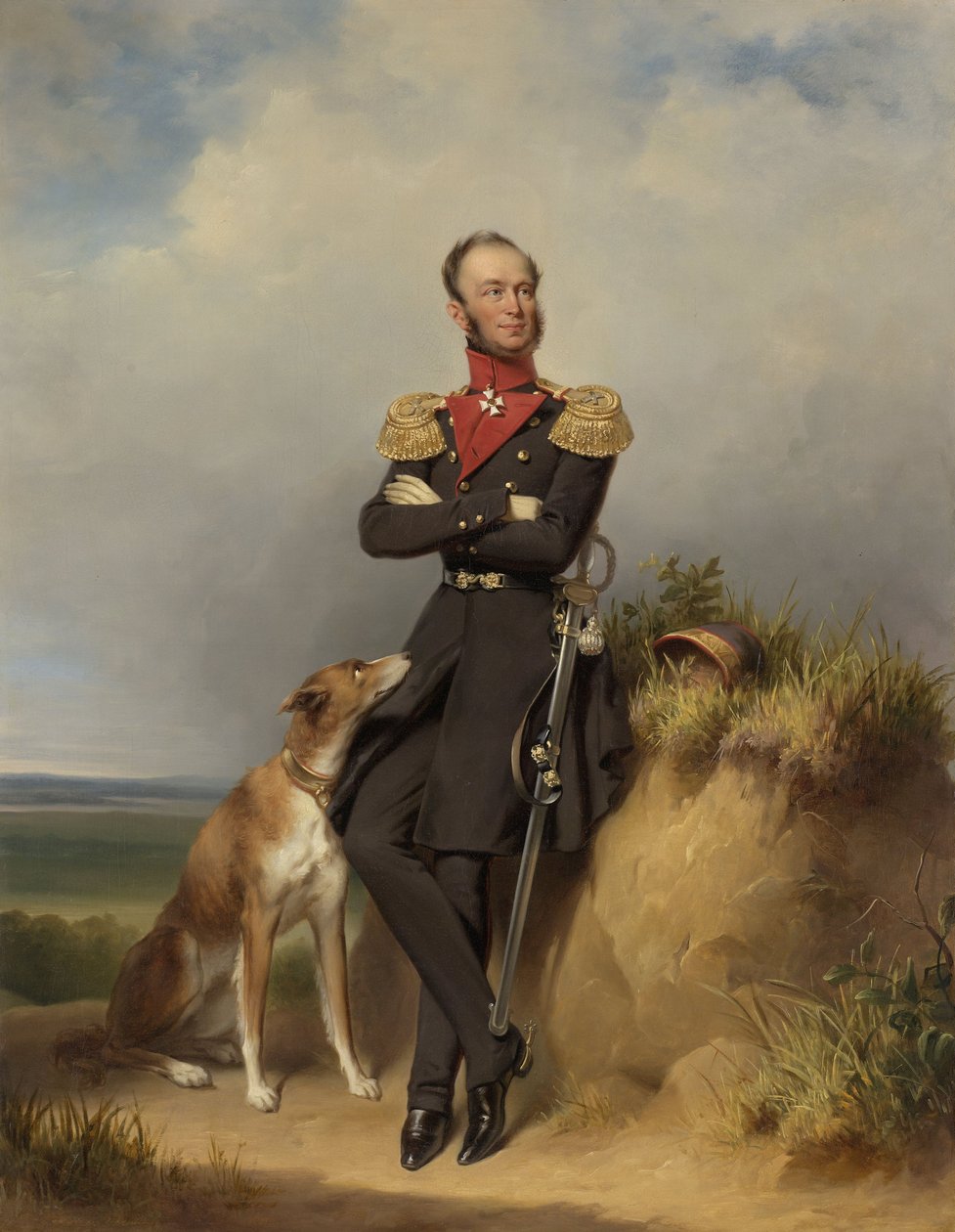 Portrait de Guillaume II, Roi des Pays-Bas - Jan Adam Janszoon Kruseman