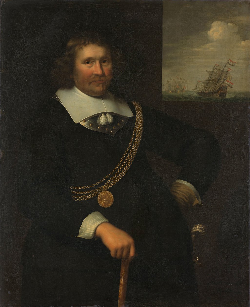 Portrait de Jan Cornelisz Meppel, lieutenant-amiral de Hollande et de Frise occidentale - Jan Albertsz. Rotius