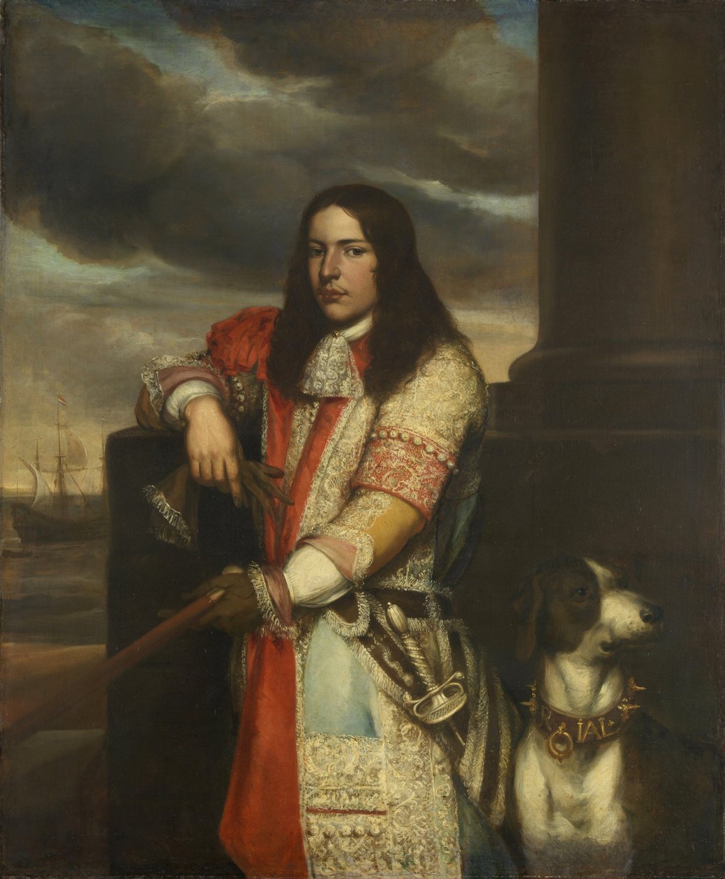 Néerlandais : Engel de Ruyter (1649-83). Vice-amiral, fils de Michiel Adriaensz de Ruyter Portrait d