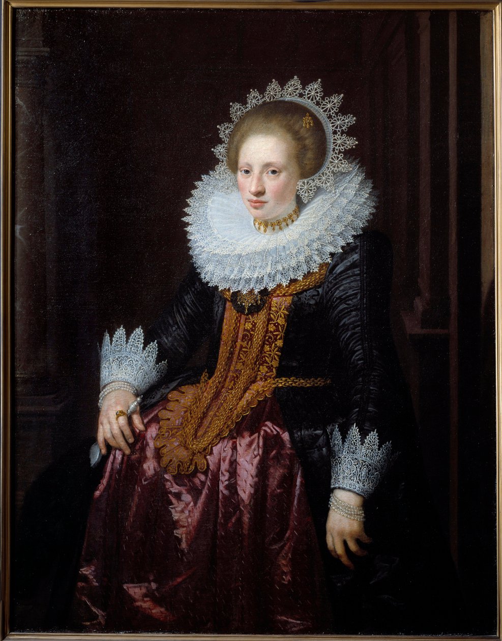Portrait de femme anciennement connu comme Portrait de Madame Vrydags Van Vollenhoven - Jan Anthonisz. van Ravesteyn