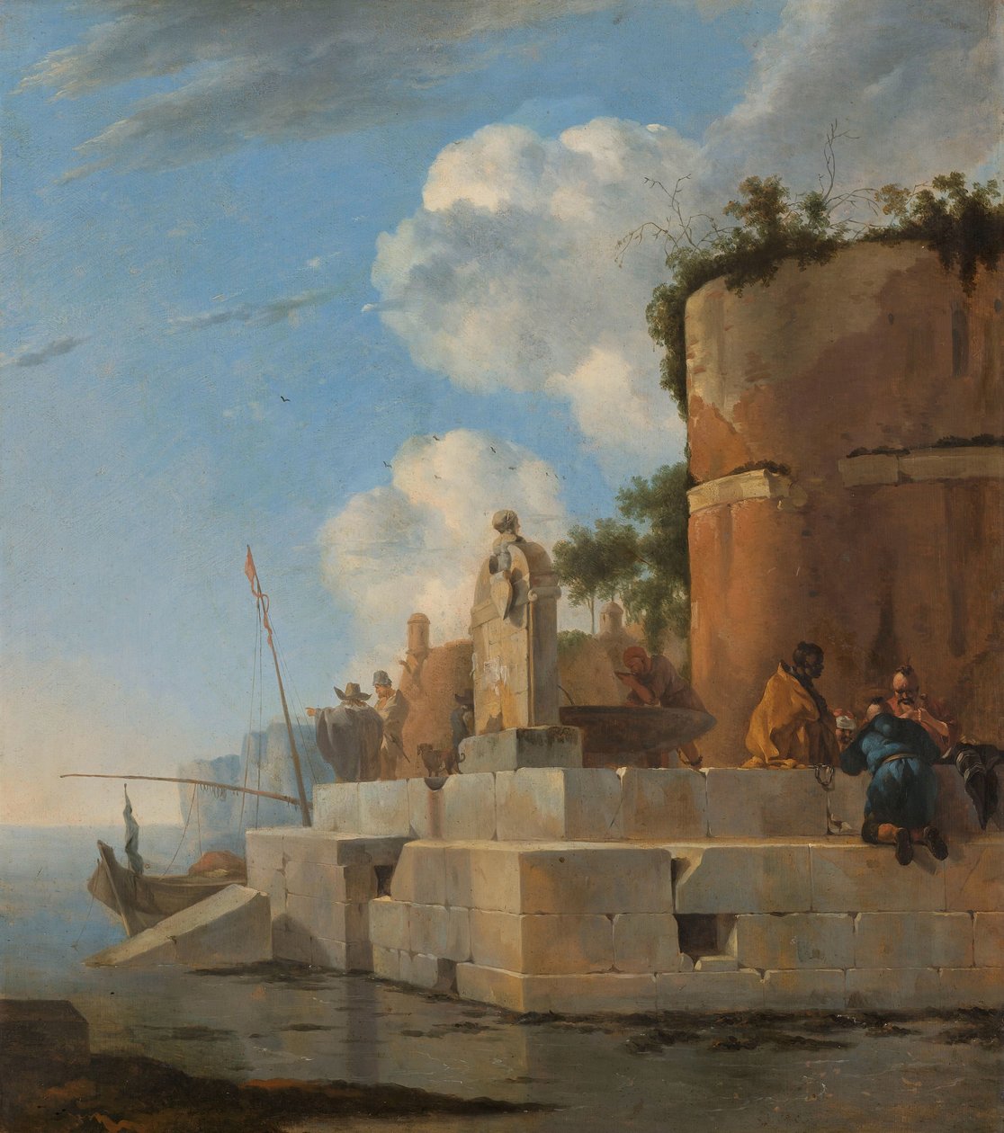 Une ruine côtière en Italie - Jan Asselijn