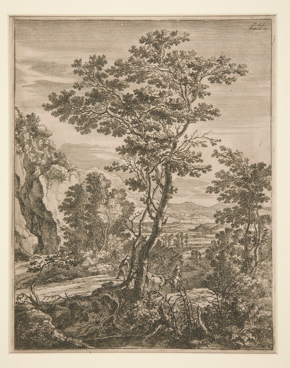 Paysage avec un grand arbre - Jan Both