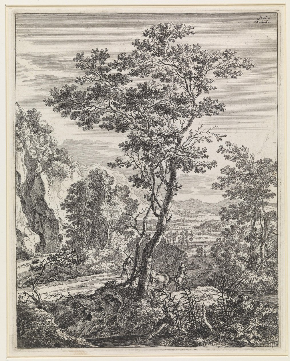 Paysage avec un grand arbre - Jan Both