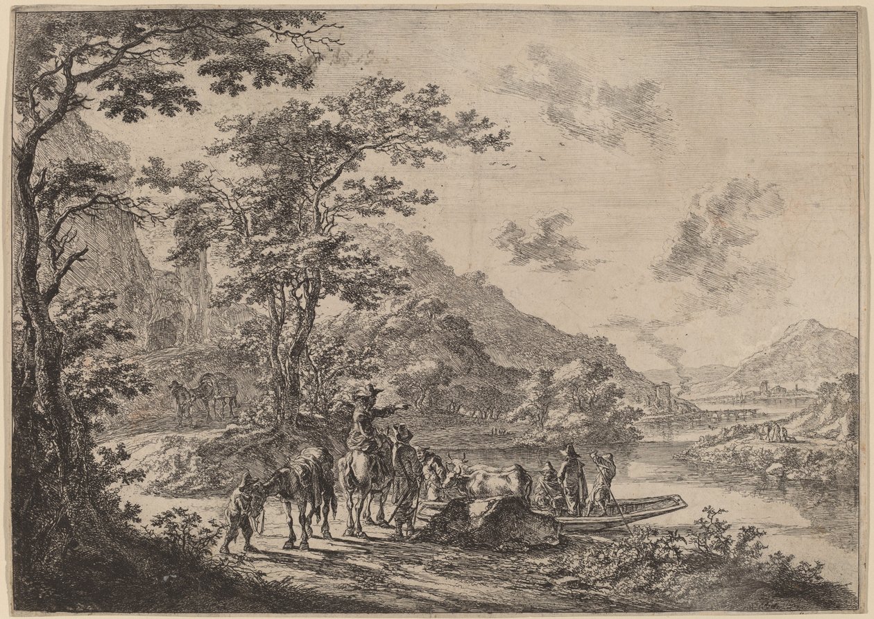 Vue du Tibre dans la campagne - Jan Both