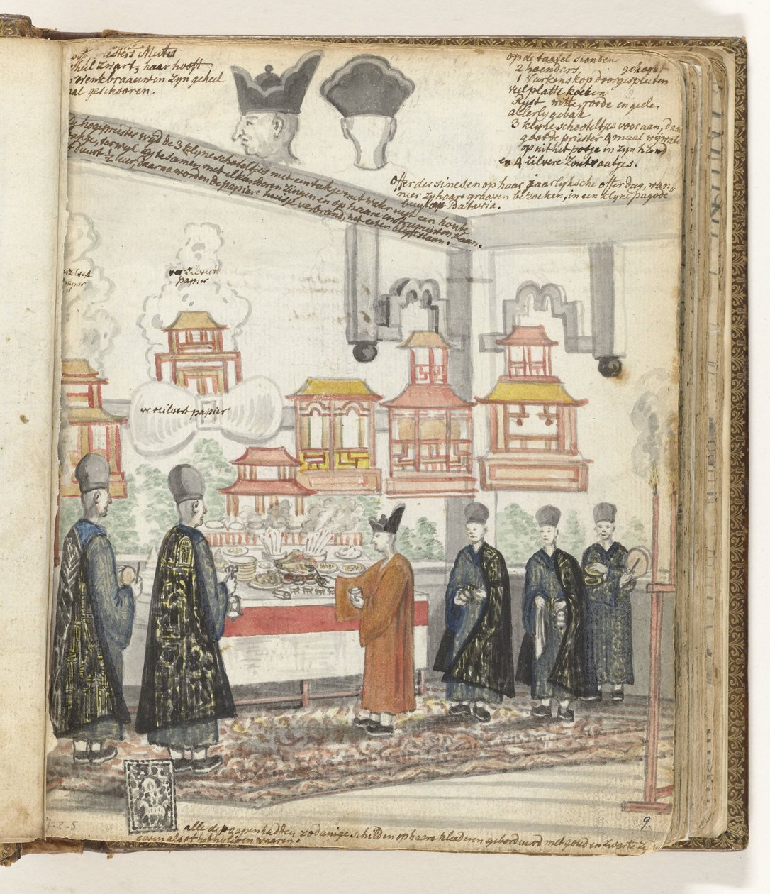 Jour de sacrifice chinois à Batavia - Jan Brandes