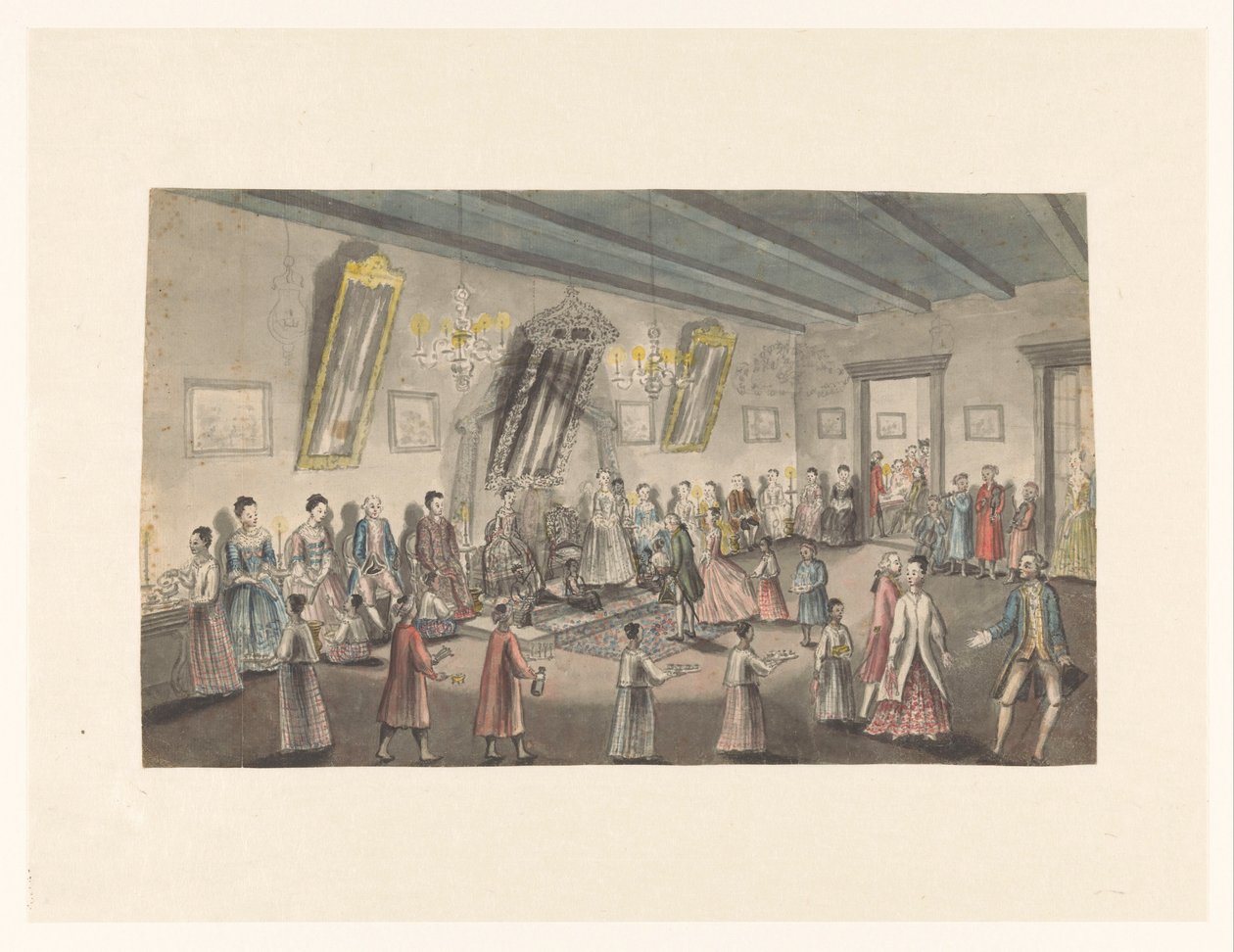 Fête de mariage hollandaise à Batavia - Jan Brandes