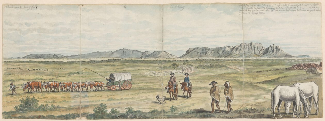 Khoikhoi et colons sur la plaine du Cap - Jan Brandes