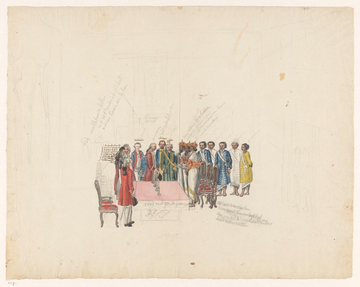 Réception des envoyés du roi de Kandy, 1785 - Jan Brandes